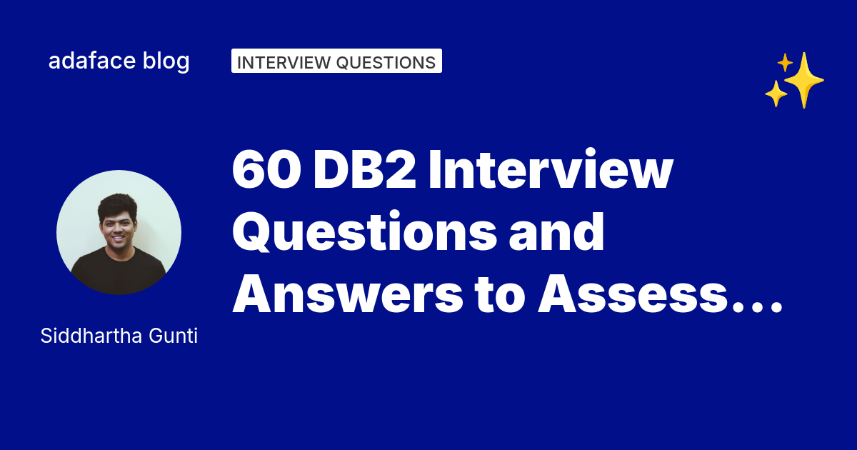 60 DB2 interview questions - Adaface