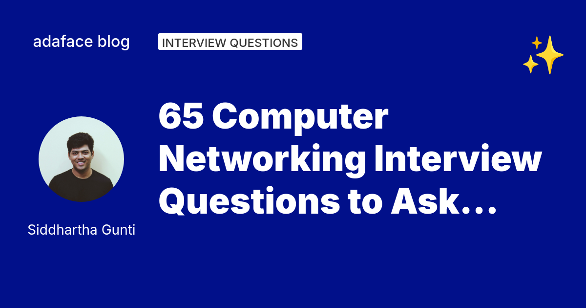 65 Computer Networking Interview Questions