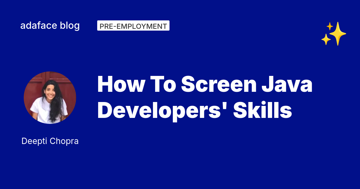 How to screen Java developers' skills