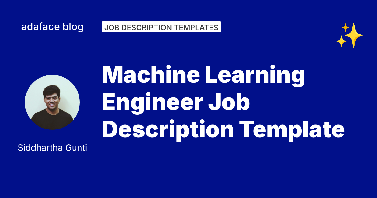 Machine Learning Engineer Job Description Template | Adaface