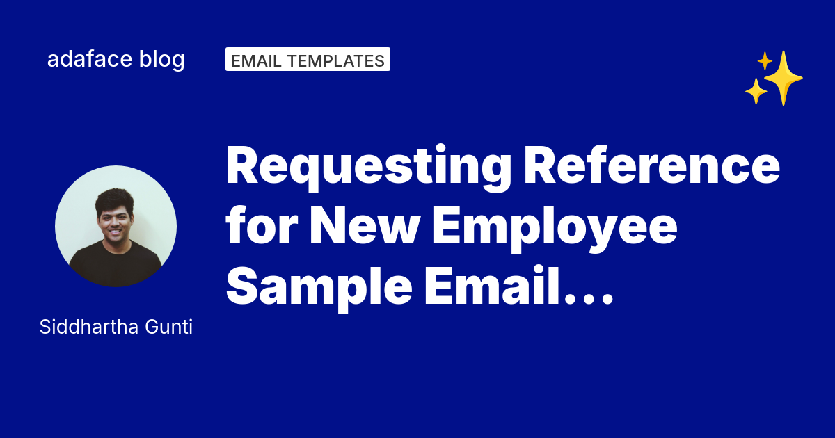 5 Reference Request Email Templates for Recruiters | Adaface