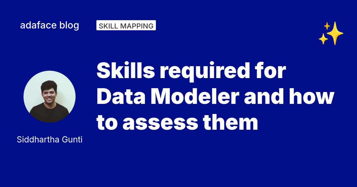 Skills required for Data Modeler and how to assess them